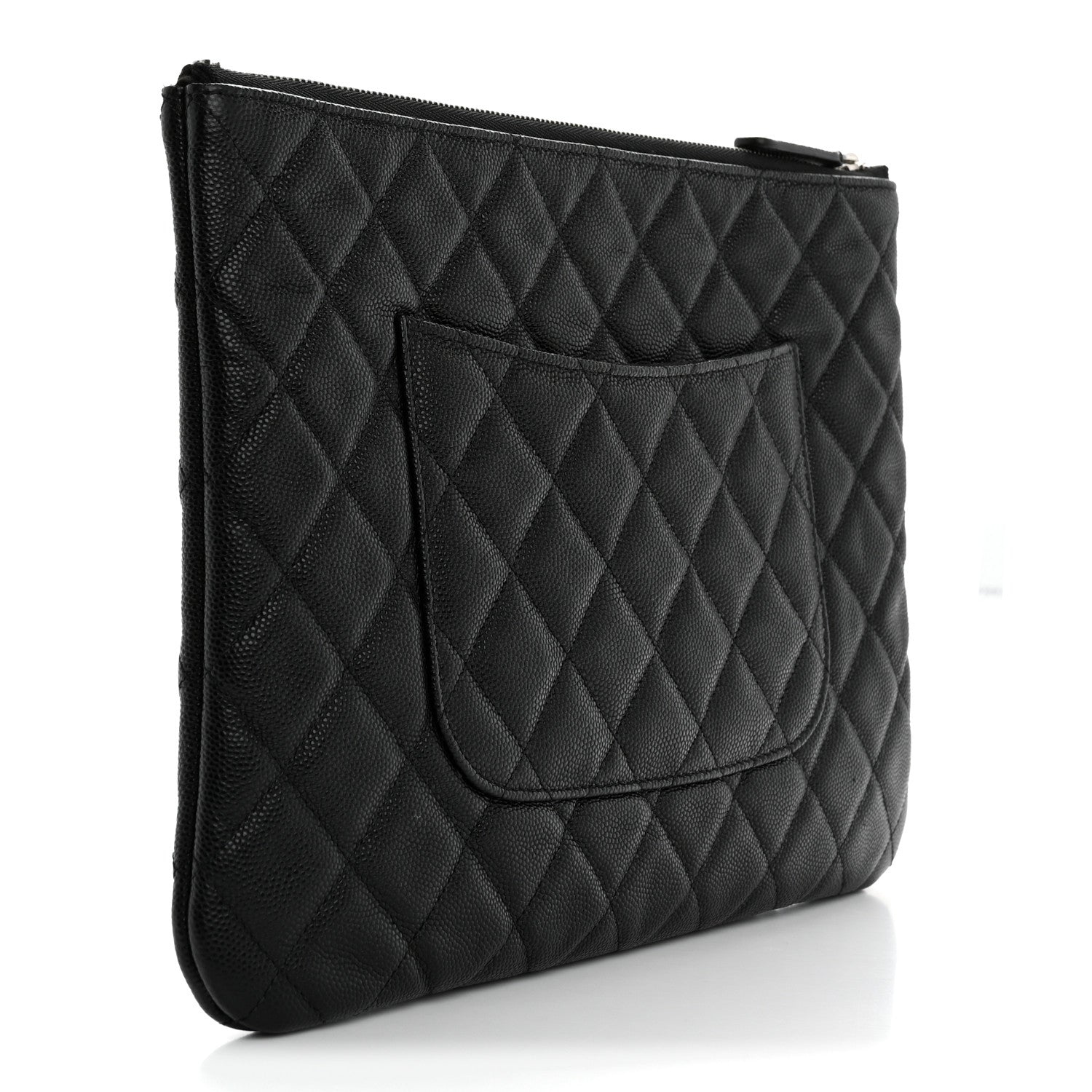 Chanel Caviar Quilted Medium Chanel 19 Cosmetic Case Black 3 of 9