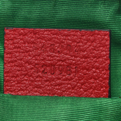 Gucci Soft GG Supreme Monogram Calfskin Small Ophidia Cosmetic Case Beige Ebony Hibiscus Red 7 of 7