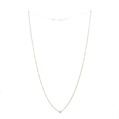 Tiffany 18K Yellow Gold Diamond .10ct Elsa Peretti Diamonds by the Yard Pendant Necklace 4 of 16