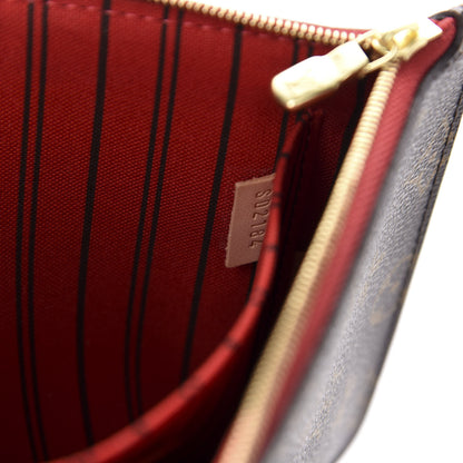 Louis Vuitton Monogram Neverfull MM GM Pochette Cherry 9 of 9