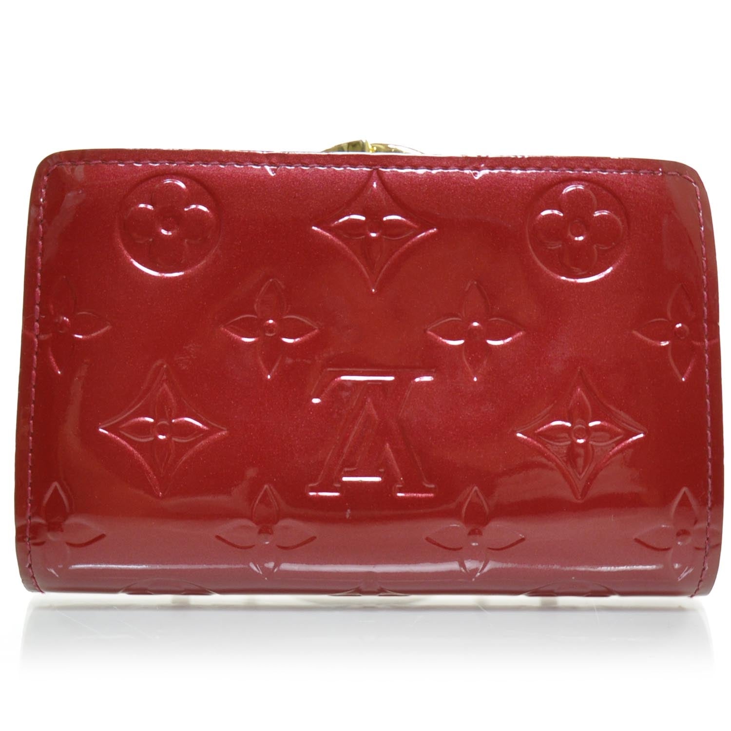 Louis Vuitton Vernis French Purse Wallet Pomme D'Amour 2 of 8