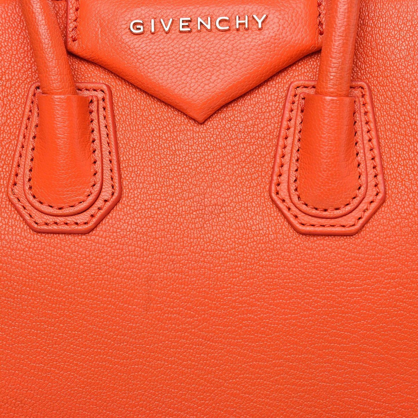 Sugar Goatskin Mini Antigona Burnt Orange