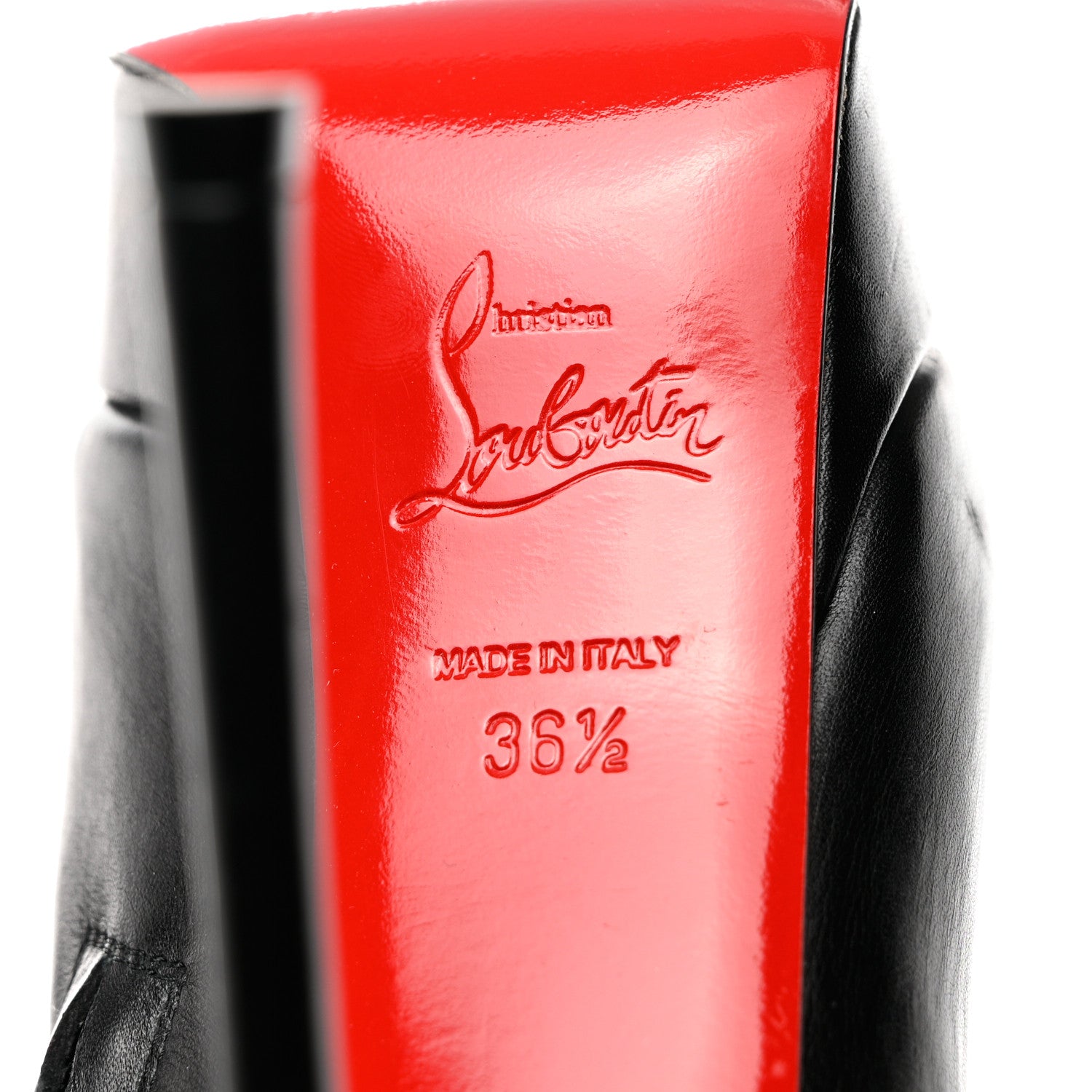 Christian Louboutin Calfskin Dirdibootie 130 Ankle Booties 36.5 Black 7 of 9