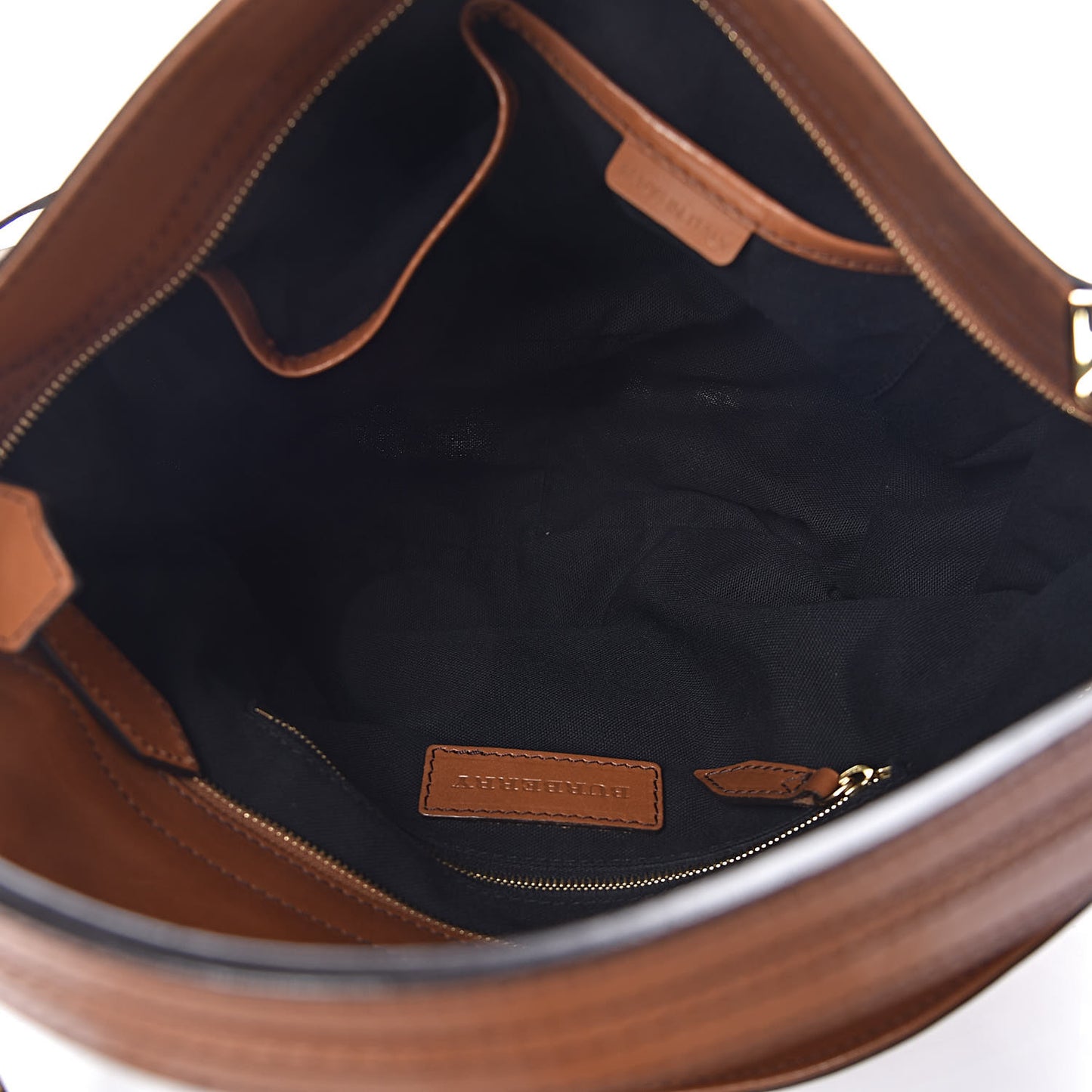 House Check Bridle Calfskin Small Dutton Hobo Light Tan