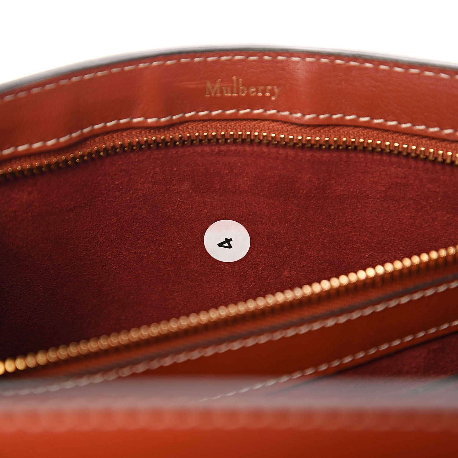 Mulberry Silky Calfskin New Bayswater Rust 6 of 10
