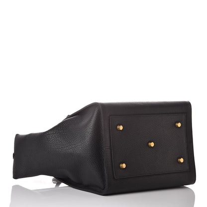 Celine Crisped Calfskin Medium Tie Knot Tote Black 4 of 15