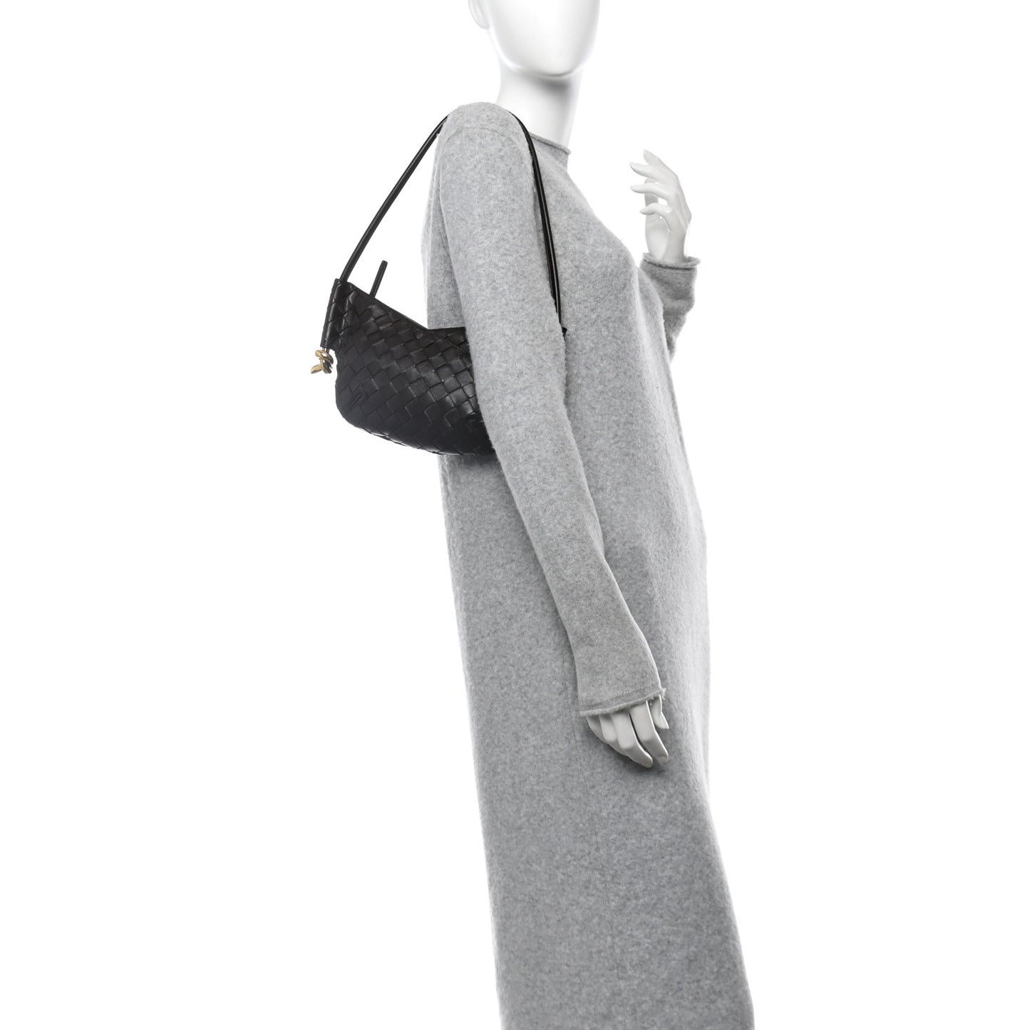 Nappa Intrecciato Mini Solstice Shoulder Bag Fondant