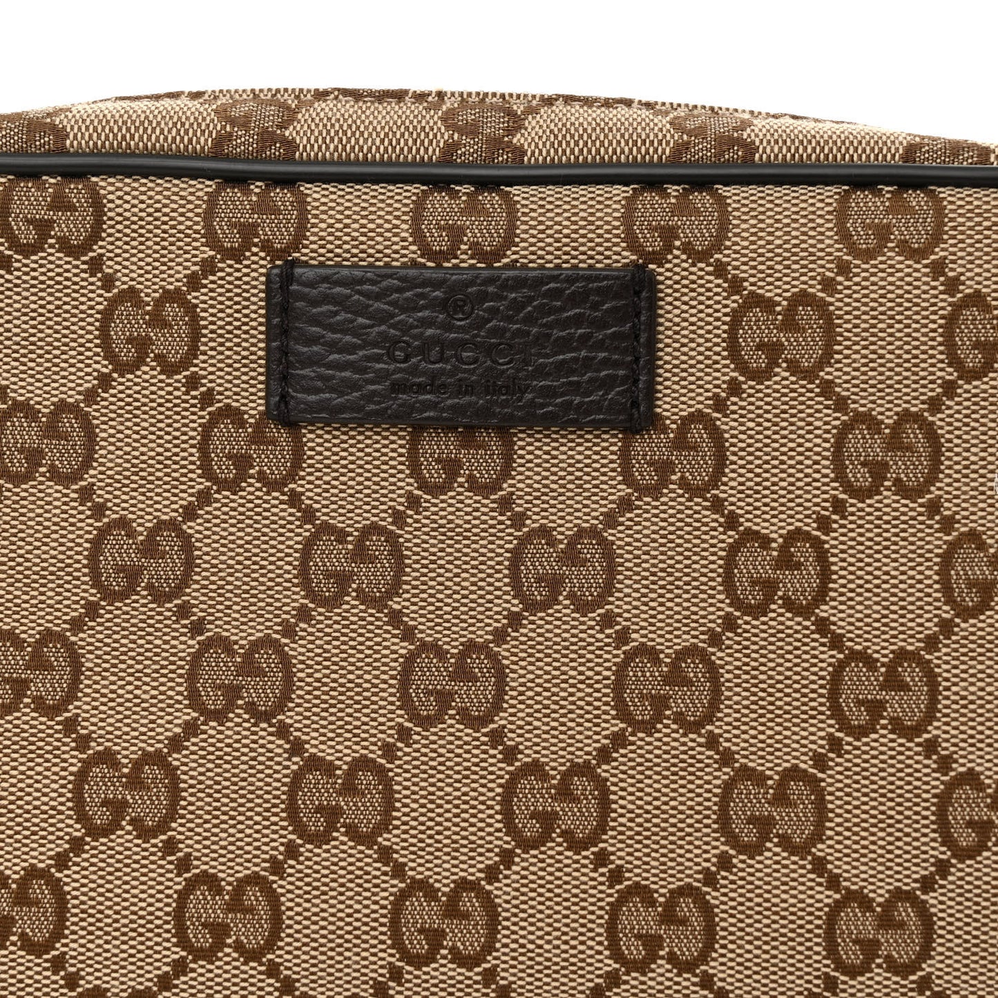 Monogram Dollar Calfskin Belt Bag Beige Ebony Testa di Moro Marrone Scuro