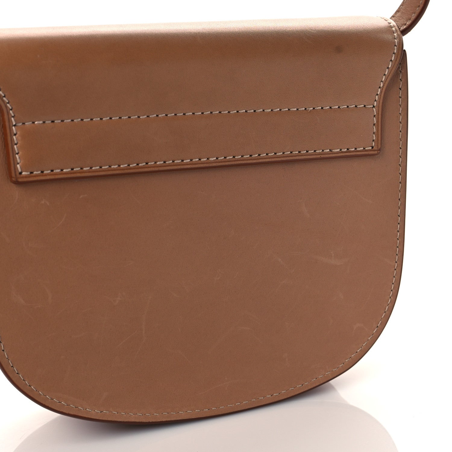 Saint Laurent Smooth Vintage Calfskin Small Kaia Satchel Brown Gold 13 of 14