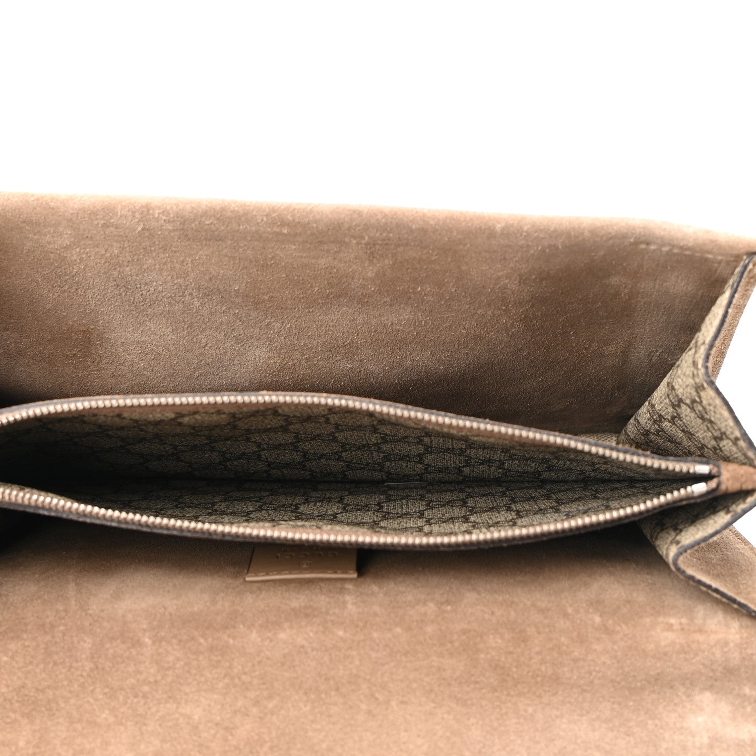Gucci GG Supreme Monogram Bee Embroidered Medium Dionysus Shoulder Bag Taupe 5 of 14