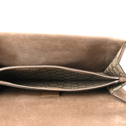 Gucci GG Supreme Monogram Bee Embroidered Medium Dionysus Shoulder Bag Taupe 5 of 14