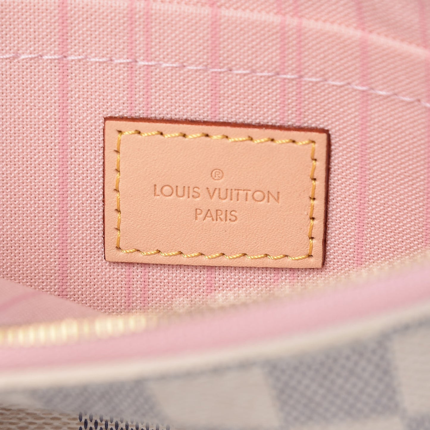 Damier Azur Neverfull MM GM Pochette Rose Ballerine