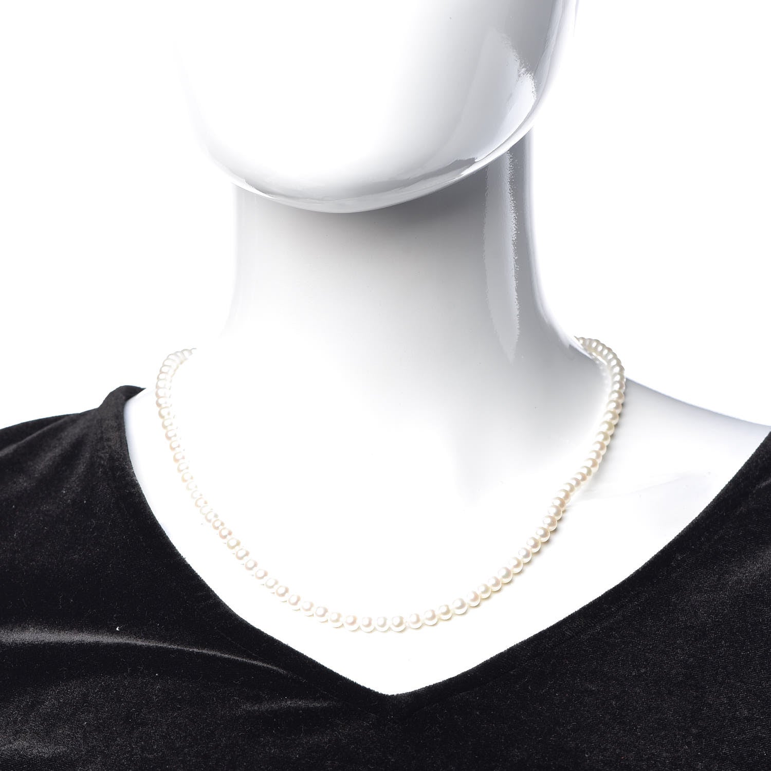 Tiffany Sterling Silver Freshwater Pearl 5-6mm Ziegfeld Necklace 2 of 6
