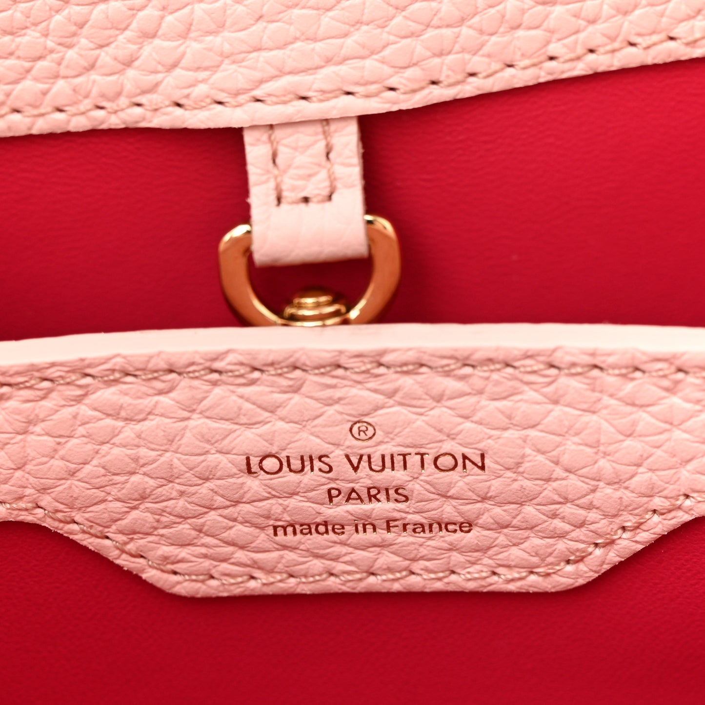 Taurillon Resin Murano Capucines BB Rose Jasmin