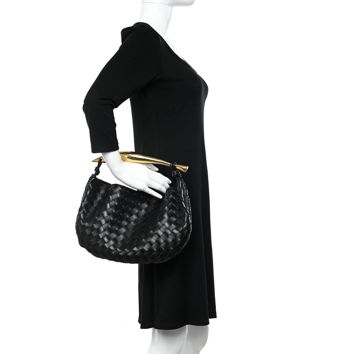 Nappa Intrecciato Sardine Bag Black