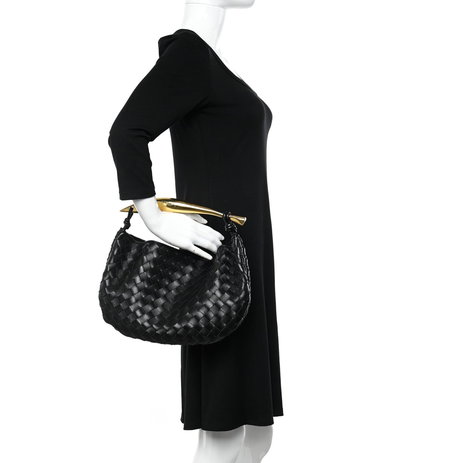 Bottega Veneta Nappa Intrecciato Sardine Bag Black 2 of 12