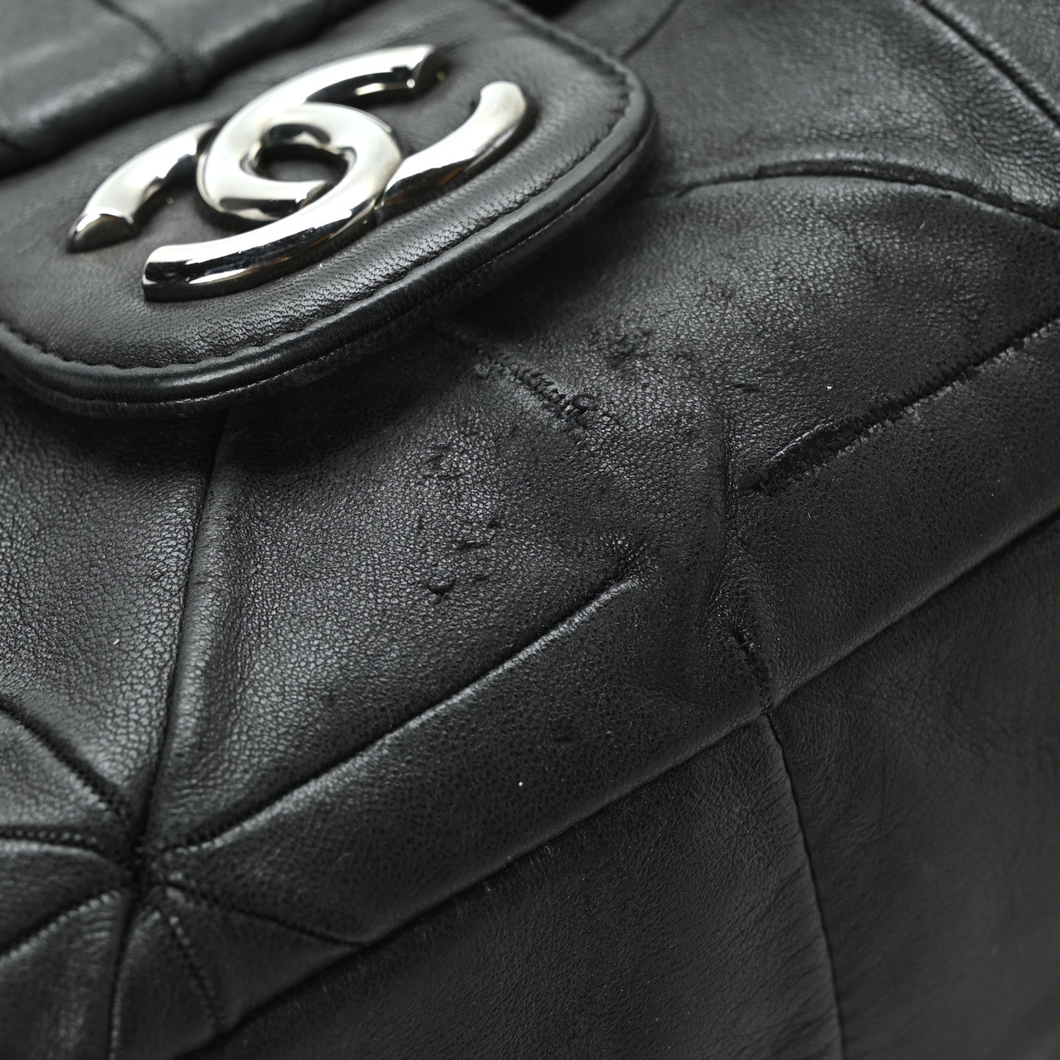 Chanel Lambskin Quilted Soft Squares Origami Flap Black 10 of 11