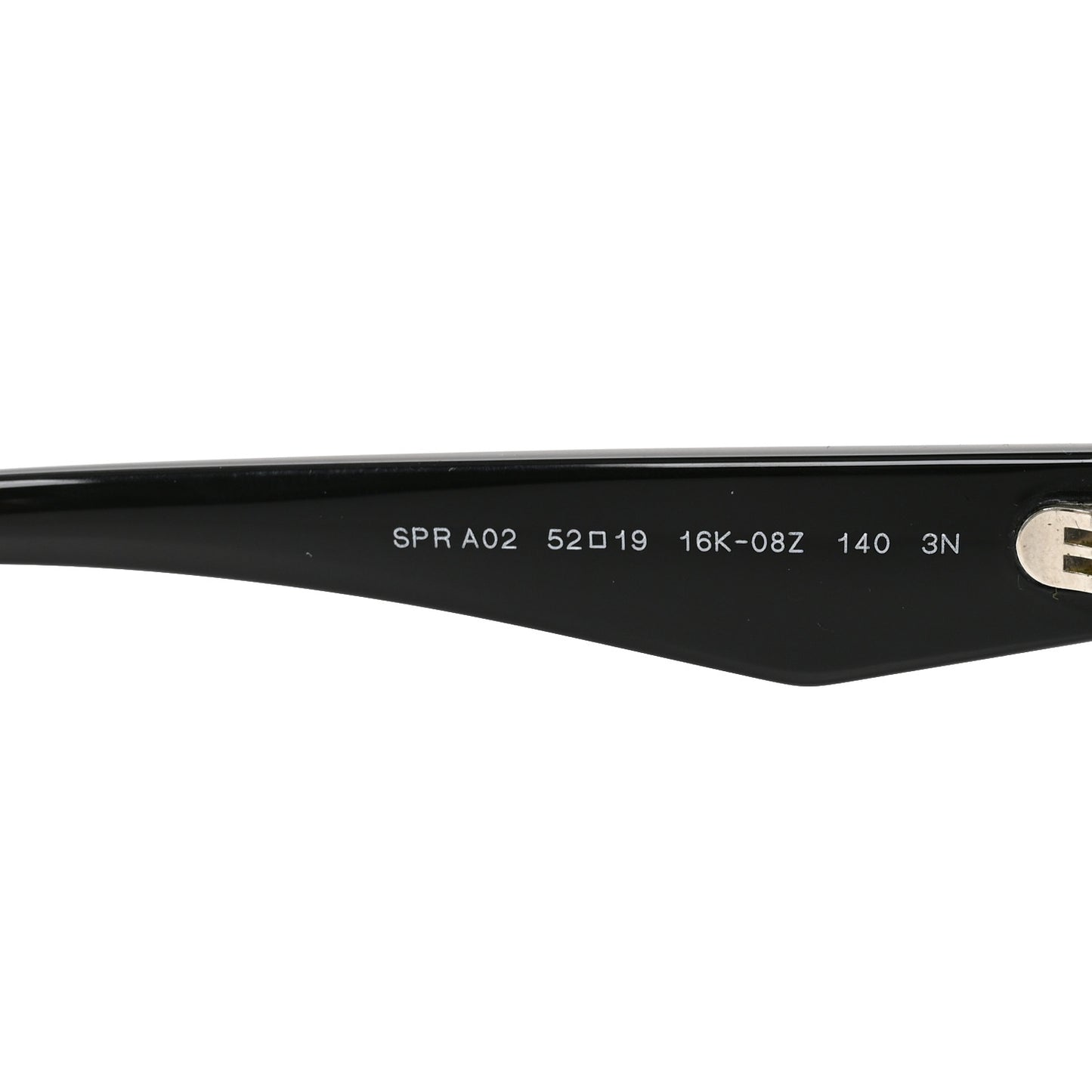 Acetate Logo Sunglasses SPR A02 Black