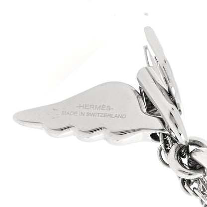 Hermes Palladium Bon Voyage Key Ring 3 of 4