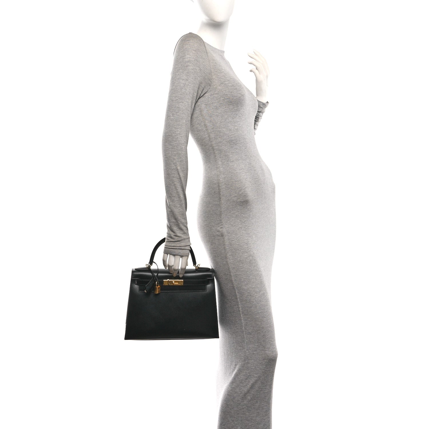 Hermes Box Kelly Sellier 28 Black 2 of 11