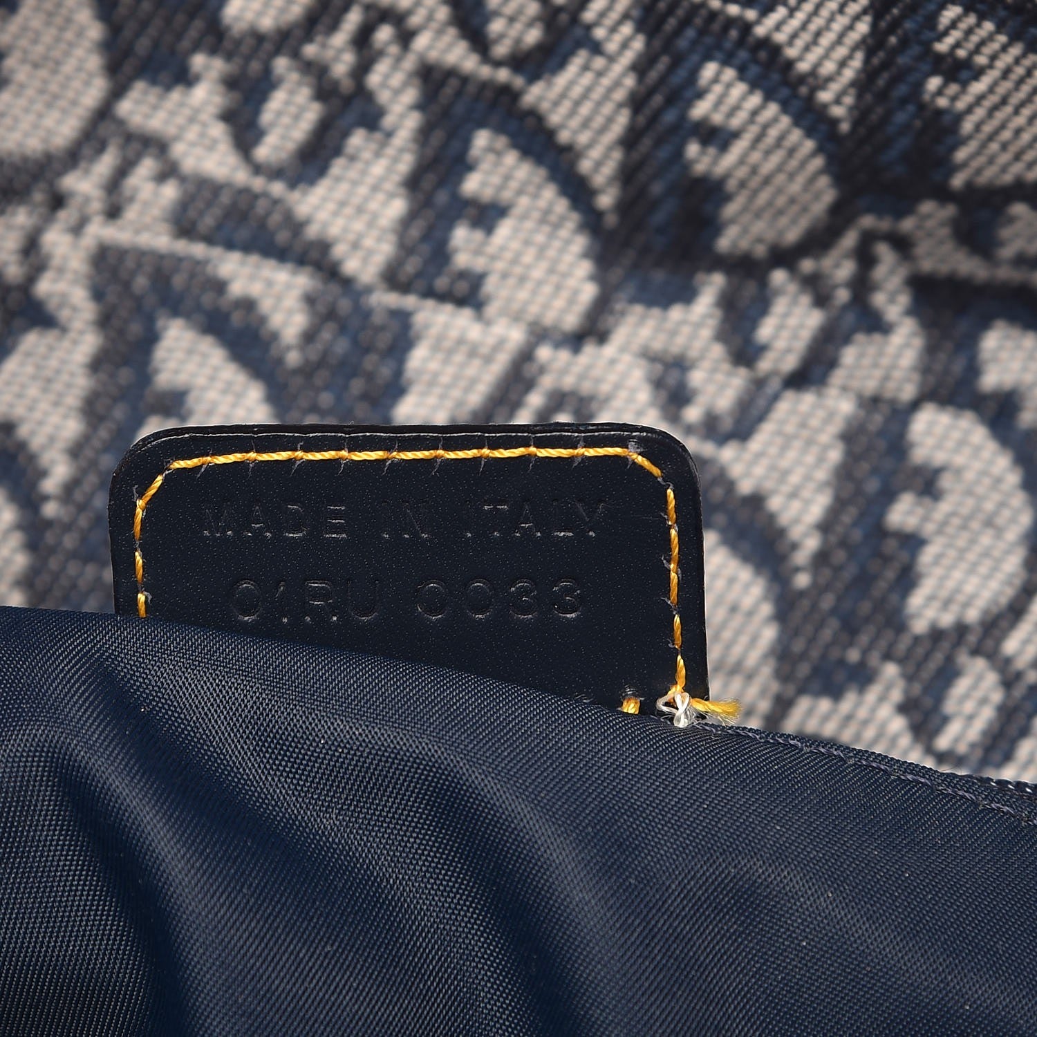Christian Dior Monogram Saddle Bag Blue 7 of 7