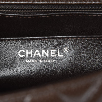 Chanel Caviar Quilted Jumbo Single Flap Dark Brown 8 of 10