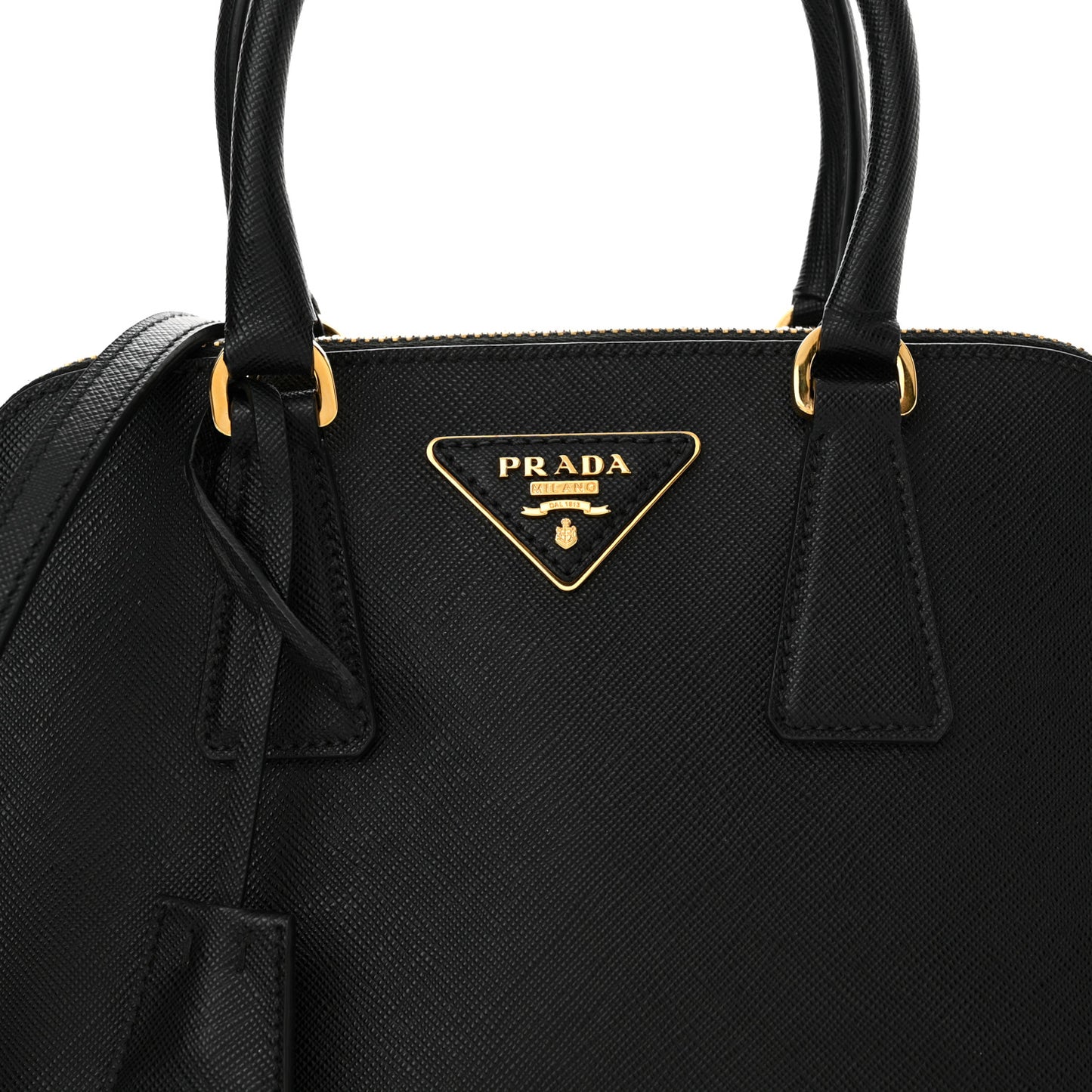 Saffiano Lux Small Promenade Tote Black