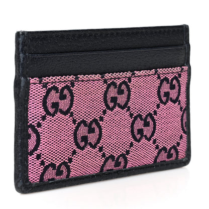 Gucci Monogram Multicolor Retro Interlocking G Card Holder Pink Blue 3 of 7