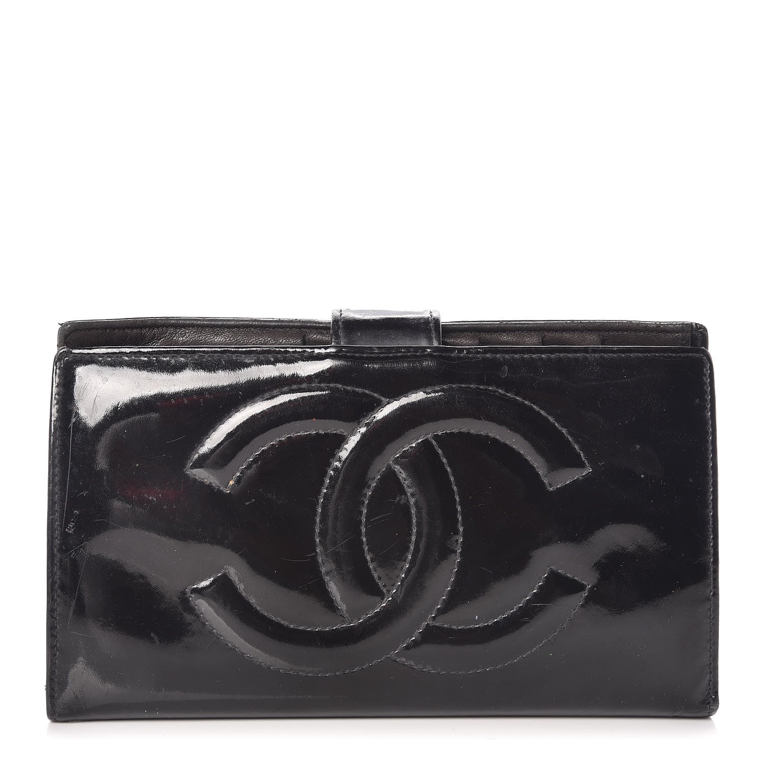 Chanel Patent Timeless CC French Wallet Black 1 of 23