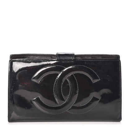 Chanel Patent Timeless CC French Wallet Black 1 of 23