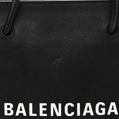 Balenciaga Calfskin Logo XXS Shopping Tote Black 23 of 23