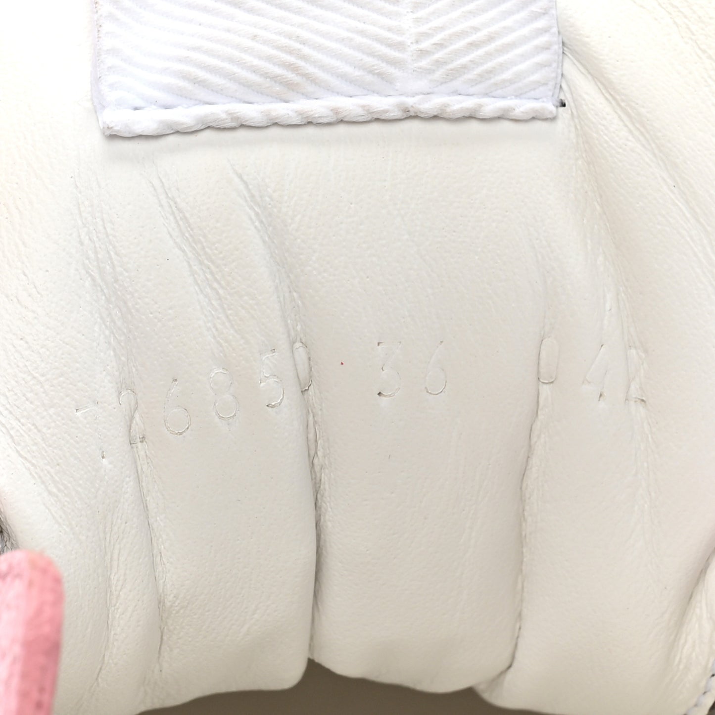 Calfskin GG Supreme Monogram Perforated Womens Platform 55mm Sneakers 36 Beige Ebony Sugar Pink Crop Shine Purple