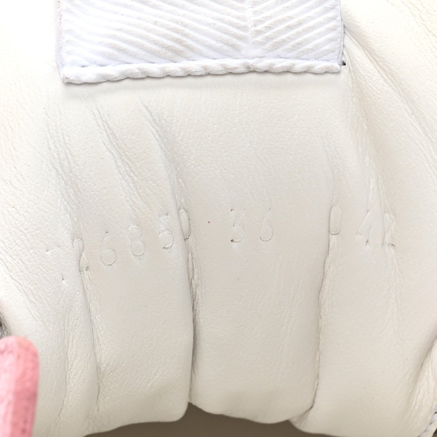 Gucci Calfskin GG Supreme Monogram Perforated Womens Platform 55mm Sneakers 36 Beige Ebony Sugar Pink Crop Shine Purple 9 of 10