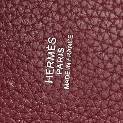 Hermes Taurillon Clemence Picotin Lock 26 GM Bordeaux 6 of 12