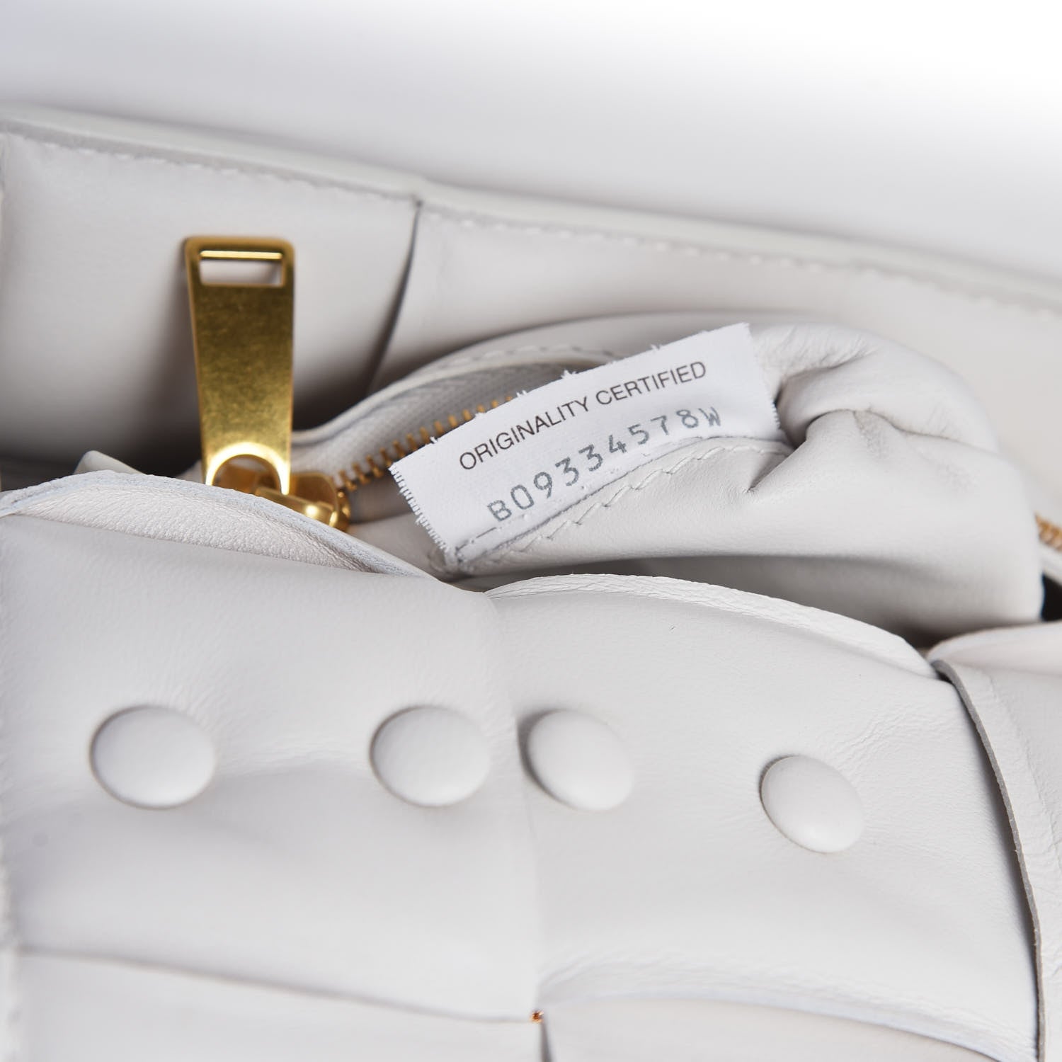 Bottega Veneta Lambskin Maxi Intreccio Padded Chain Cassette Crossbody Bag White 8 of 11