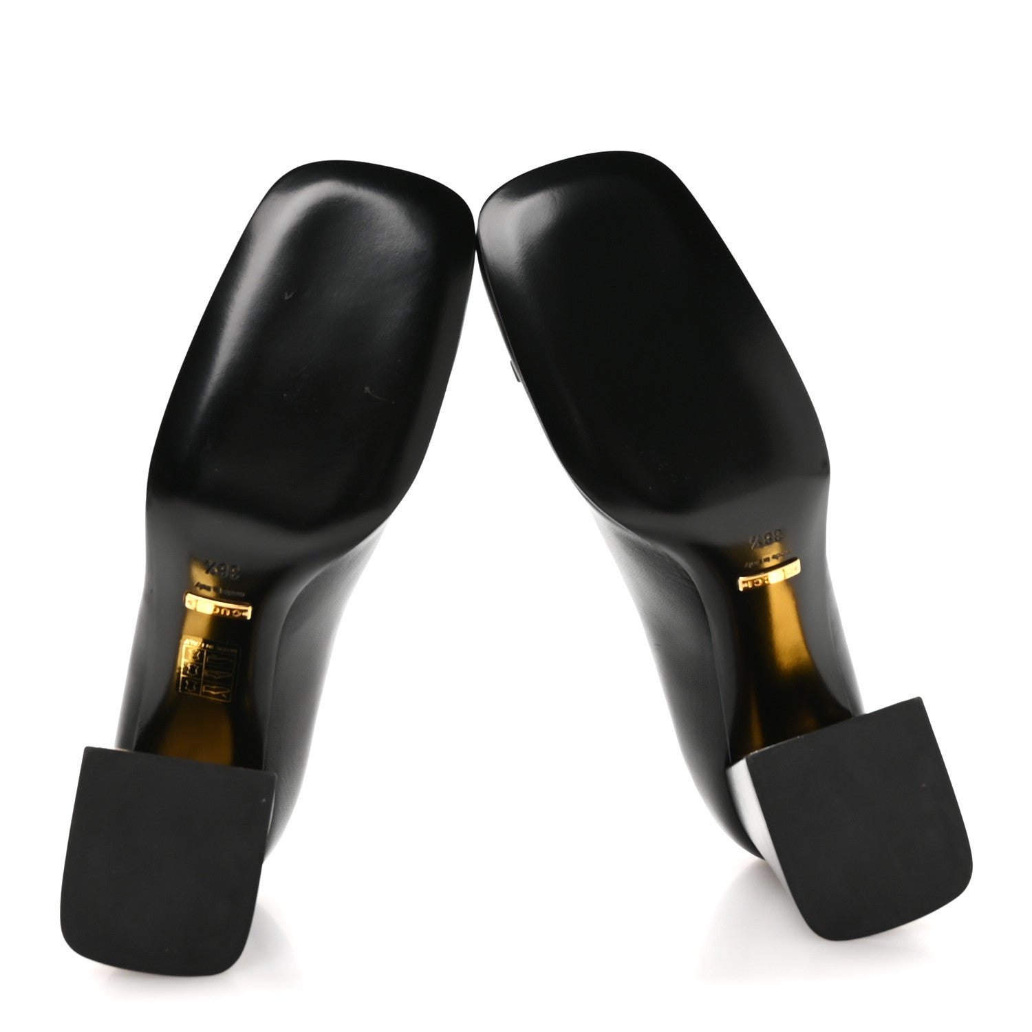 Gucci Malaga Kid Horsebit 75mm Pumps 38.5 Black 6 of 11