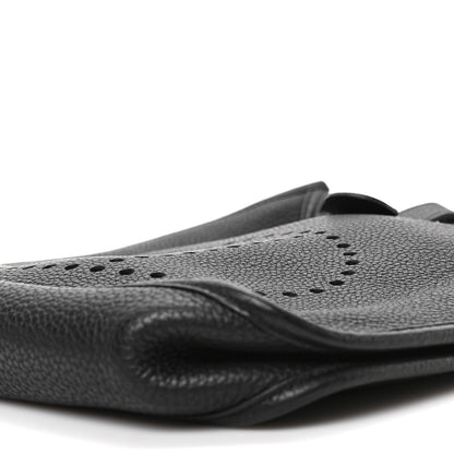 Hermes Taurillon Clemence Evelyne PM Black 8 of 8