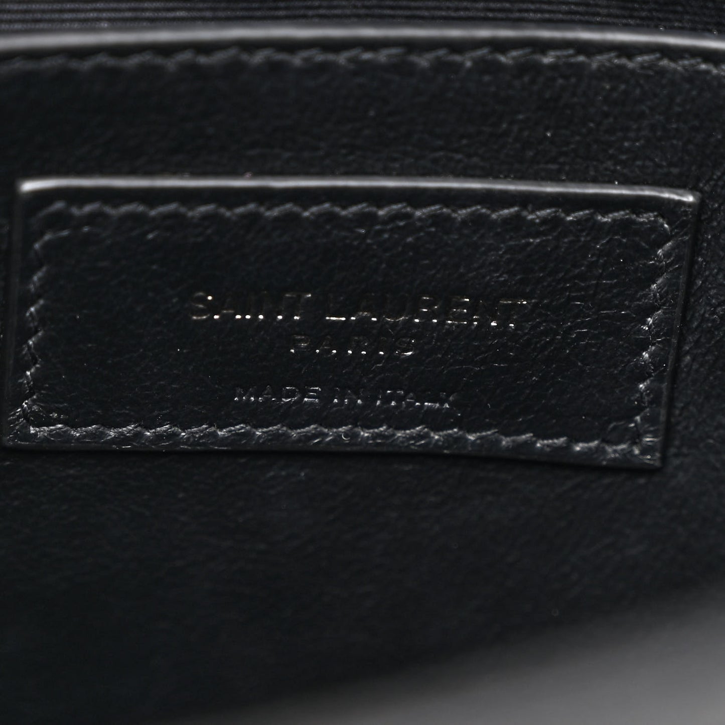 Calfskin Crocodile Embossed Matelasse Monogram Baby Niki Chain Satchel Black