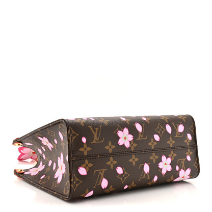 Louis Vuitton LV X TM Monogram Cherry Blossom Onthego PM Sakura Brown 4 of 10