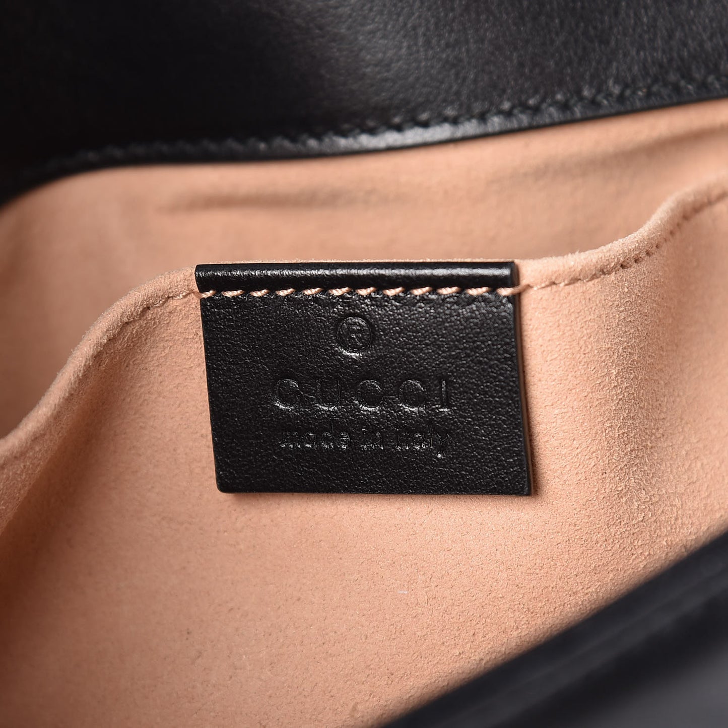 Calfskin Matelasse Mini GG Marmont Shoulder Bag Black