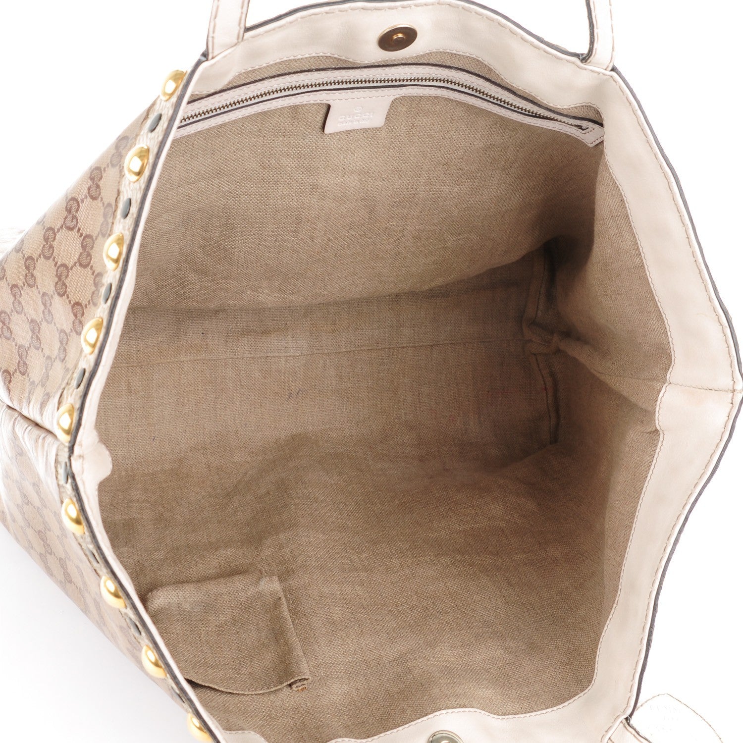 Gucci Crystal Monogram Snakeskin Large Babouska Shopping Tote 5 of 8