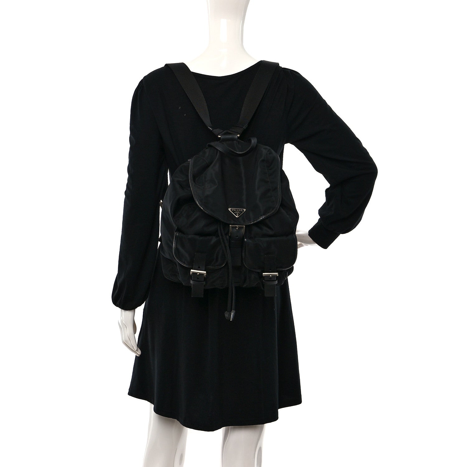 Prada Tessuto Nylon Vela Backpack Black 2 of 9