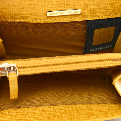 Fendi Zucca Spalmati Gusseted Card Holder Tobacco Yellow 5 of 9