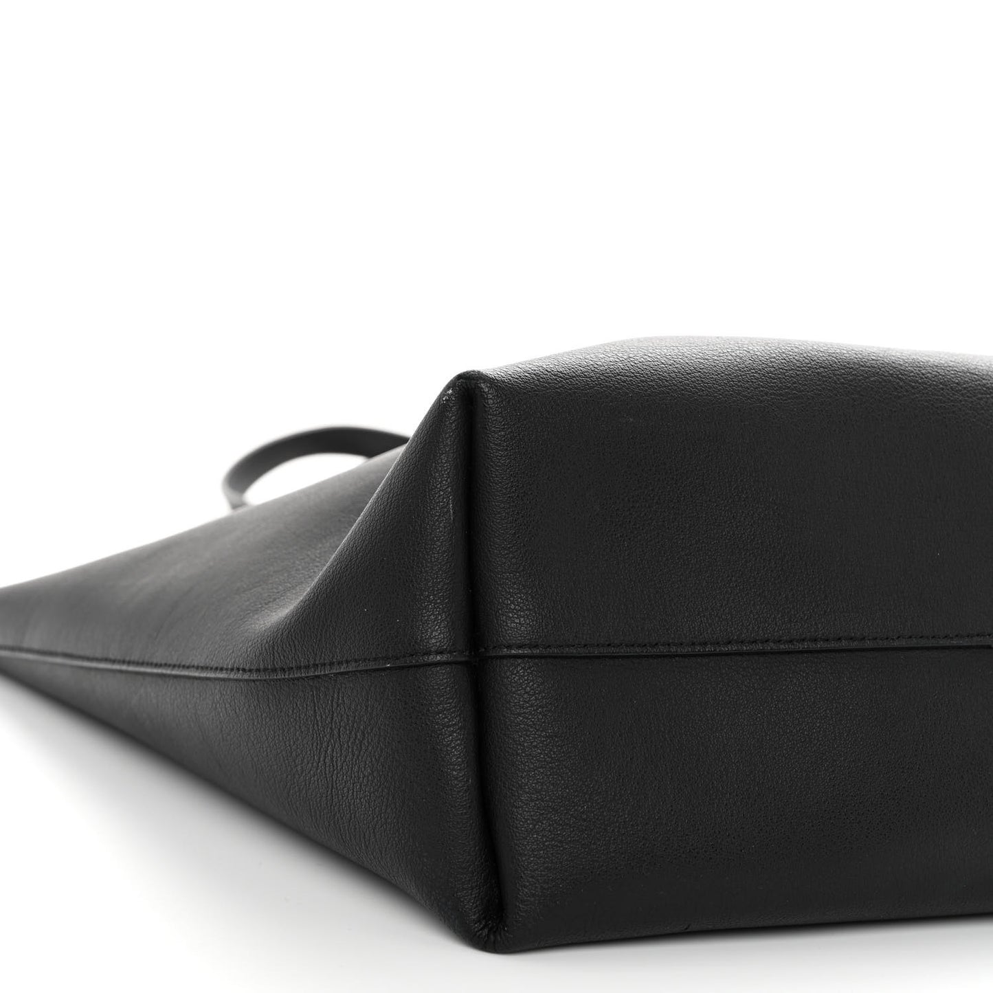 Calfskin Large Shopping Tote Black