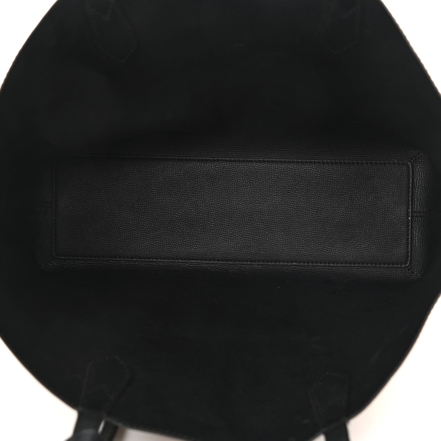 Burberry Grainy Calfskin Haymarket Check Medium Reversible Tote Black 5 of 16
