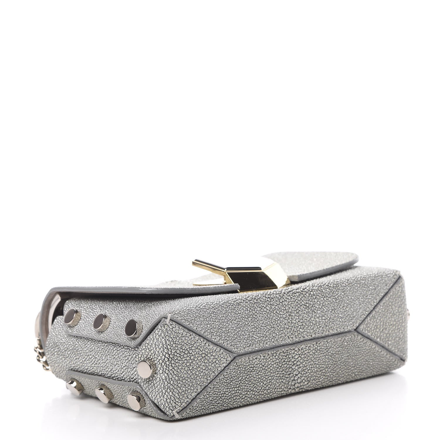 Jimmy Choo Stingray Petite Lockett Shoulder Bag Silver 4 of 9