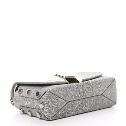 Jimmy Choo Stingray Petite Lockett Shoulder Bag Silver 4 of 9