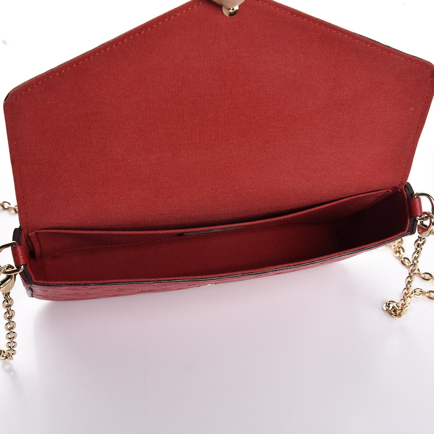 Empreinte Pochette Felicie Chain Wallet Cherry