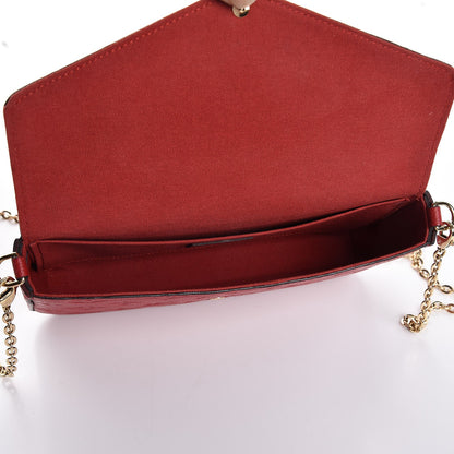 Louis Vuitton Empreinte Pochette Felicie Chain Wallet Cherry 6 of 9