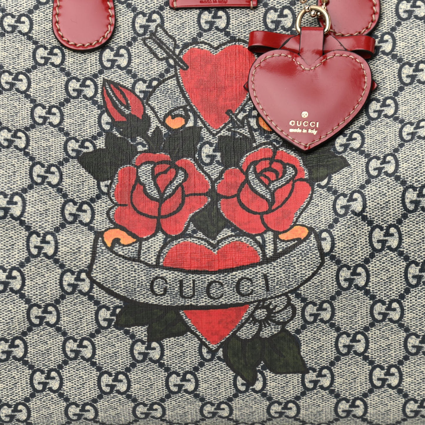 GG Plus Monogram Tattoo Heart Medium Joy Boston Red